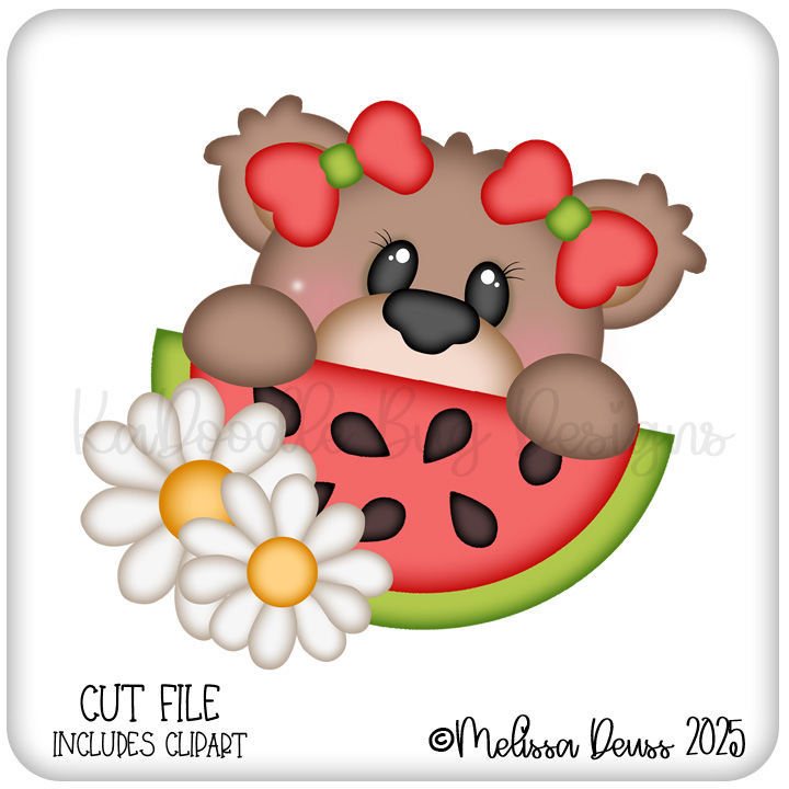 Peeking Watermelon Bear Peeking Watermelon Bear