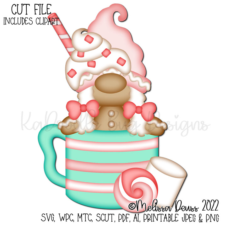 Gnomie Friends - Peppermint Mocha Clarice - Click Image to Close
