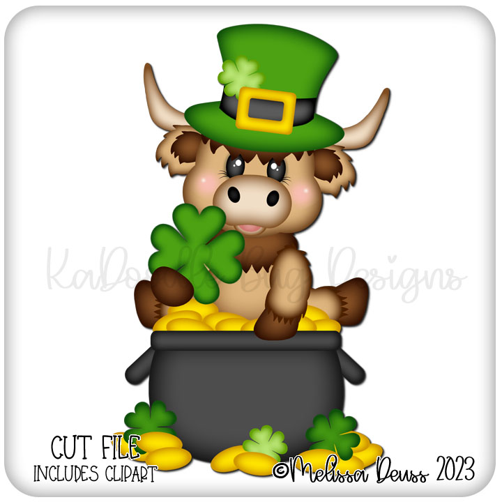Pot Of Gold Highland Cow
