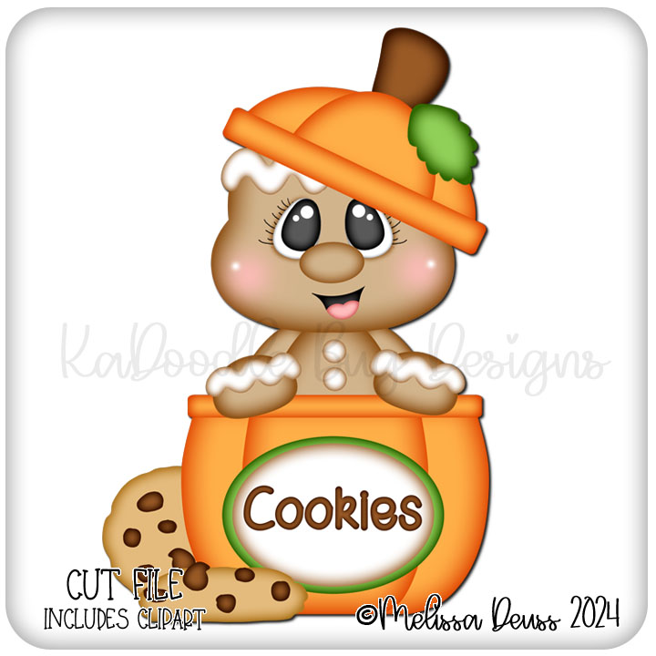 Pumpkin Cookie Jar Ginger - Click Image to Close