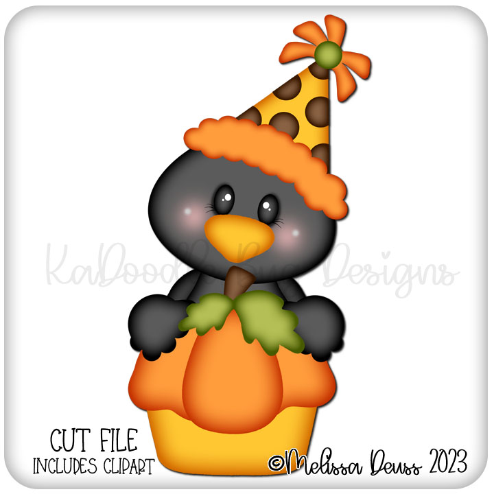 Pumpkin Cupcake Crow