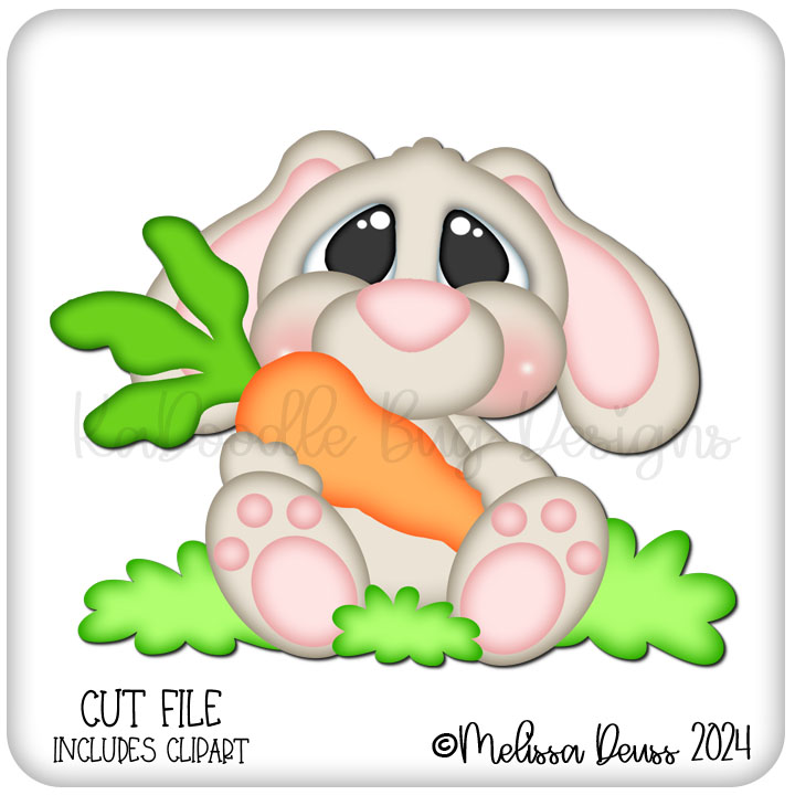 Sitting Carrot Bunny - Click Image to Close