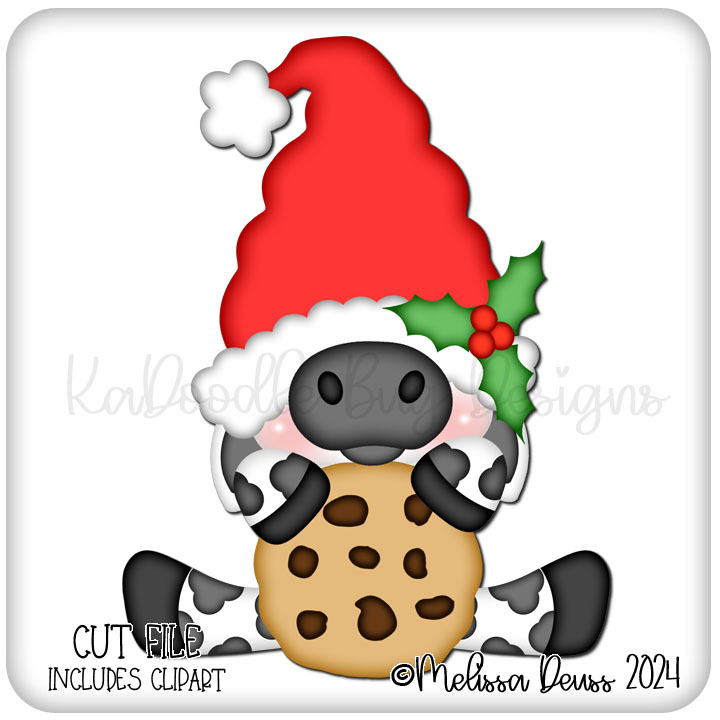 *DAY 7 FREEBIE* Gnomie Friends Sitting Christmas Cookie Bentley