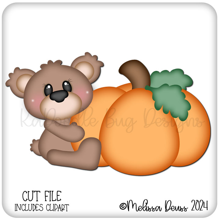 Sitting Giant Pumpkin Bear - Click Image to Close