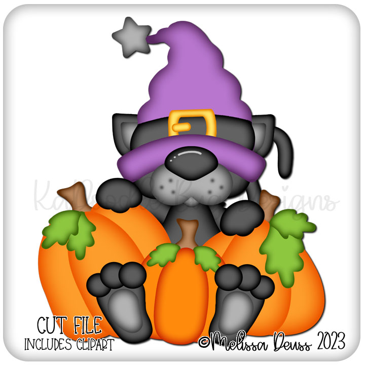Gnomie Friends - Halloween Sitting Pumpkin Salem