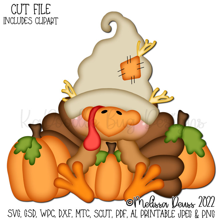 Gnomie Friends - Sitting Pumpkin Toby - Click Image to Close