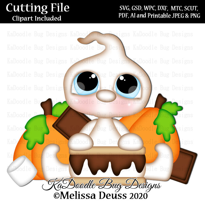 Charmkin Cuties - Sitting S'mores Ghost