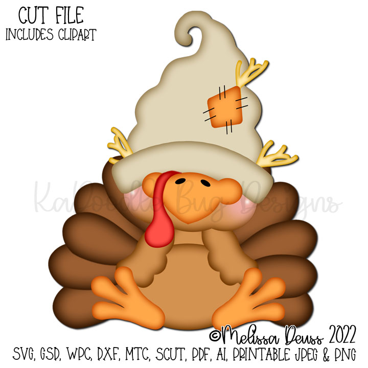 Gnomie Friends - Sleeping Toby Turkey - Click Image to Close