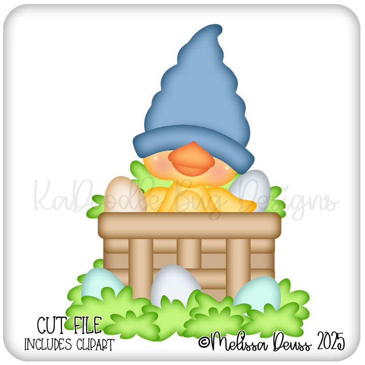 Gnomie Friends - Spring Egg Basket Clucky - Click Image to Close