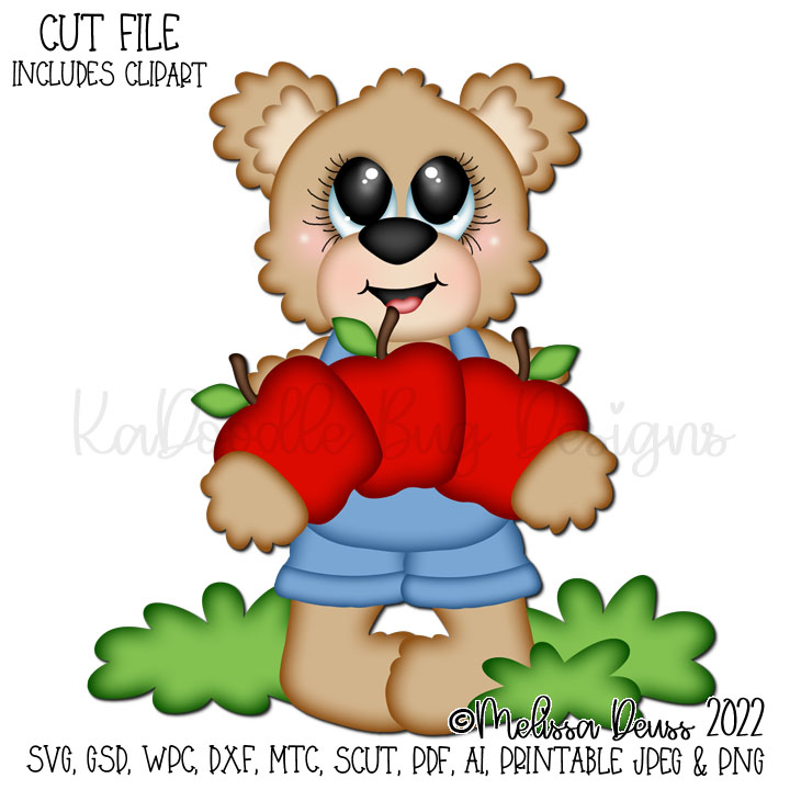 Standing Apple Bear - Click Image to Close