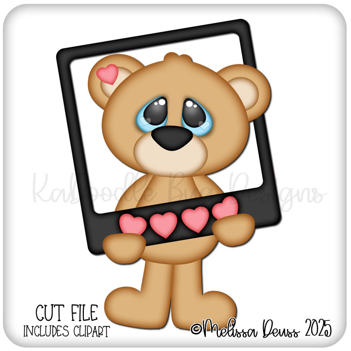 Standing Heart Frame Bear