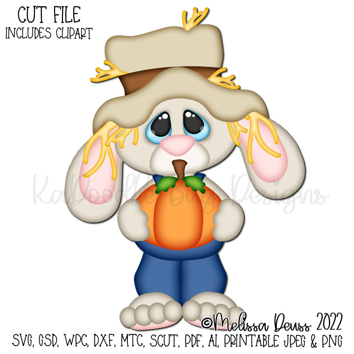 Standing Scarecrow Bunny - Click Image to Close