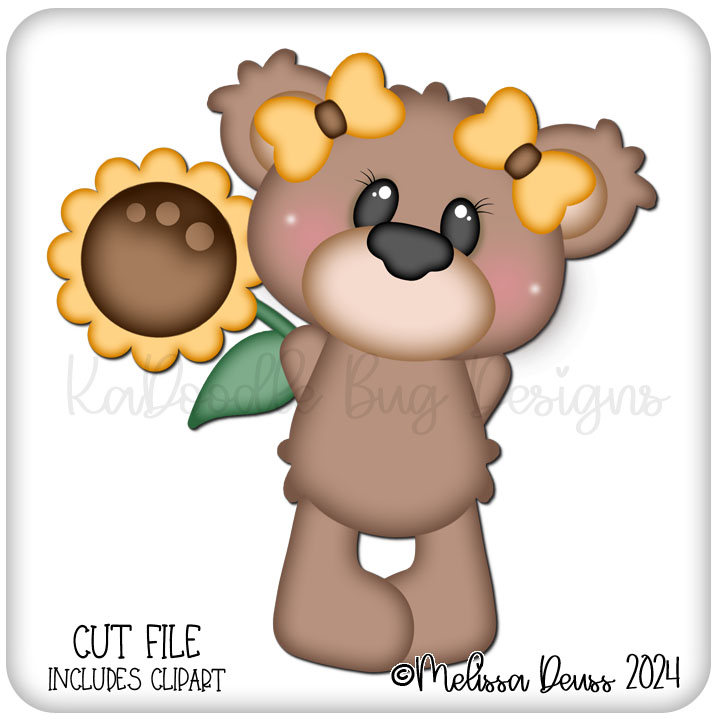 Standing Sunflower Bear