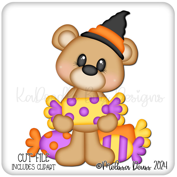 Standing Witch Candy Bear