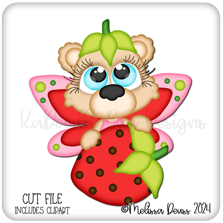 Cuties KaToodles - Strawberry Fairy Bear Peeker