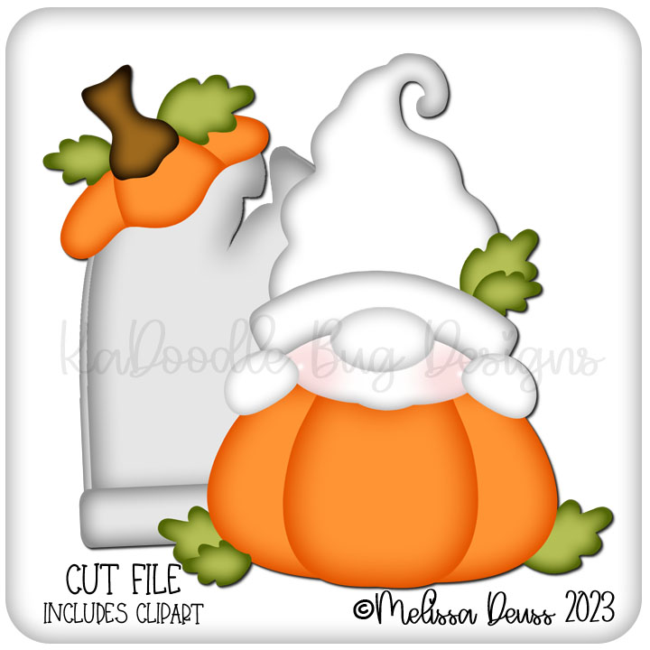 Gnomie Friends - Tombstone Pumpkin Spookly - Click Image to Close