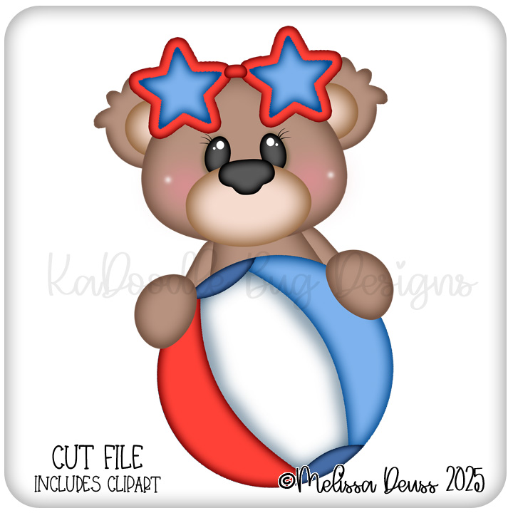 USA Beach Ball Bear Peeker USA Beach Ball Bear Peeker