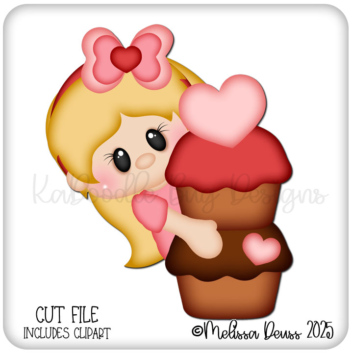 Valentine Cupcake Girl - Click Image to Close