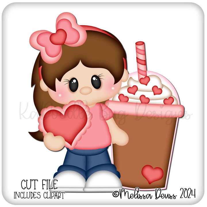 Valentine Frappuccino Girl