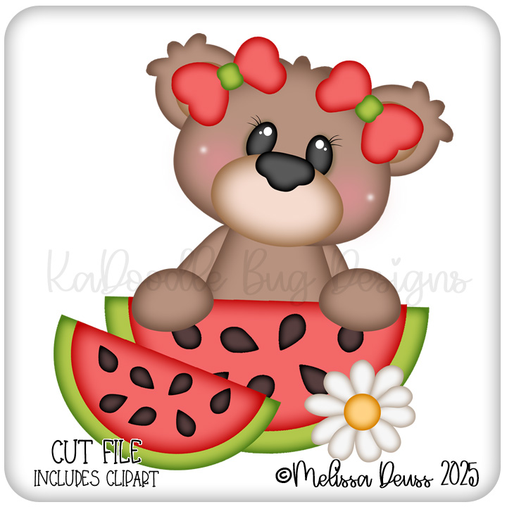 Watermelon Bear Peeker Watermelon Bear Peeker