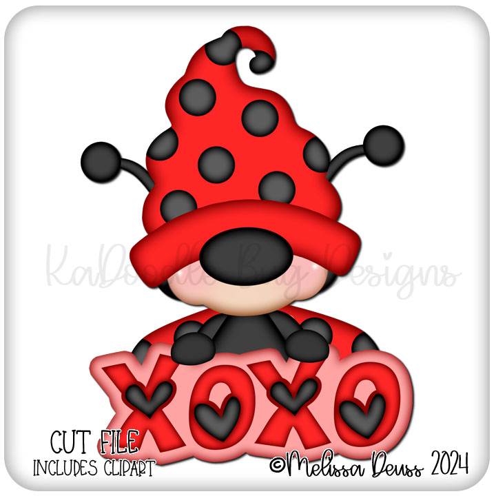 Gnomie Friends - XOXO Ladybug Dottie