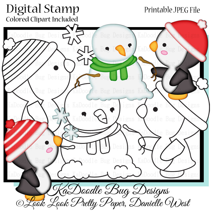DS Winter Snow Penguins - Click Image to Close