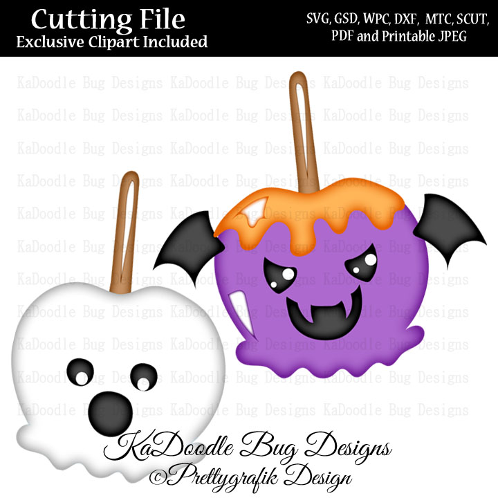 PG Bat Ghost Candy Apples - Click Image to Close