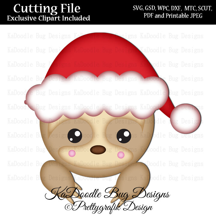 PG Santa Sloth Peeker - Click Image to Close