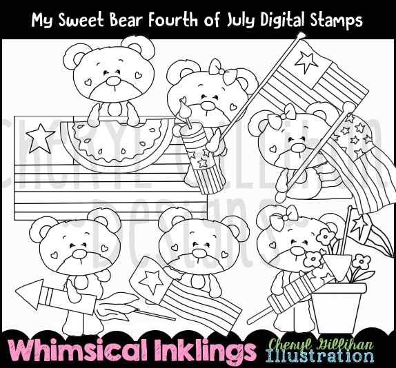 DS 4th Of July Sweet Bear