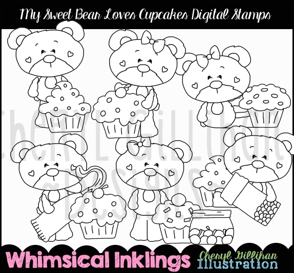 DS Cupcakes Sweet Bear