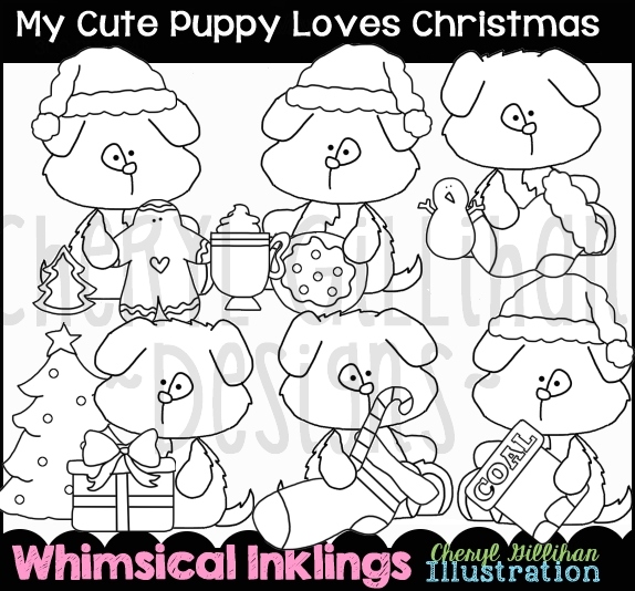 DS Cute Puppy Christmas - Click Image to Close