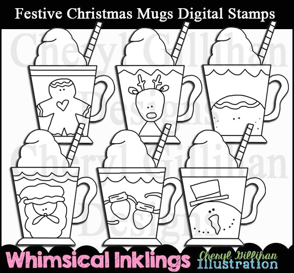 DS Festive Christmas Mugs