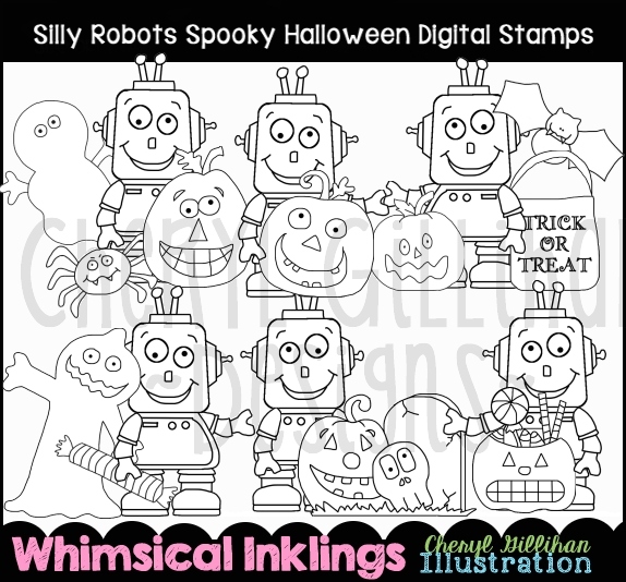 DS Halloween Silly Robot - Click Image to Close
