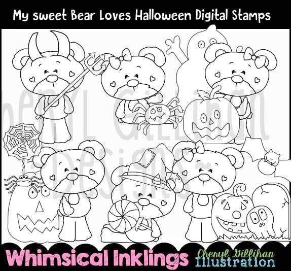 DS Halloween Sweet Bear - Click Image to Close
