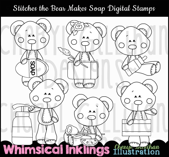 DS Stitches Bear Makes Soap