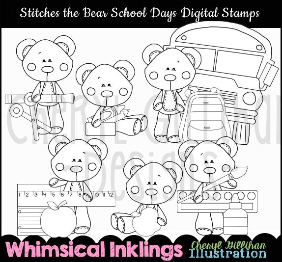 DS Stitches Bear School