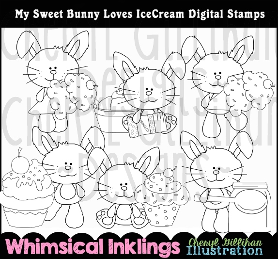 DS Sweet Bunny Ice Cream - Click Image to Close