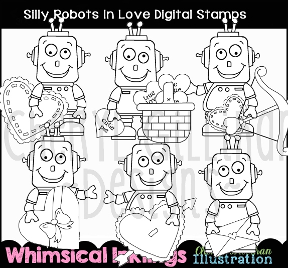 DS Valentine Silly Robot - Click Image to Close