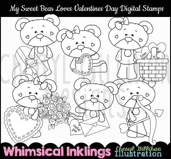 DS Valentine Sweet Bear - Click Image to Close